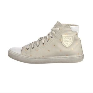 Saint Laurent Authentic Leather Printed Sneakers Women's Size: 9